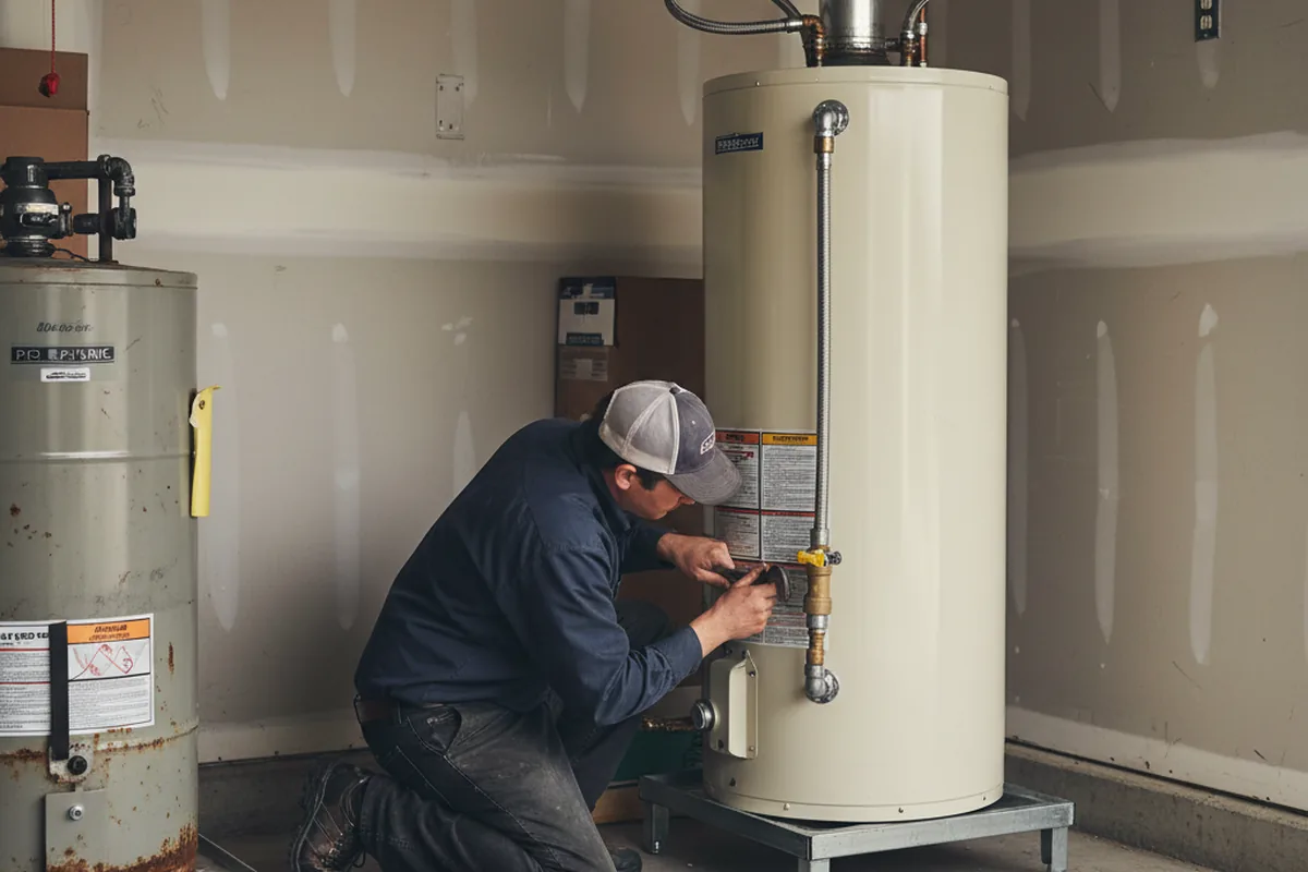 Water heater and shutoff valve replacement in Galien